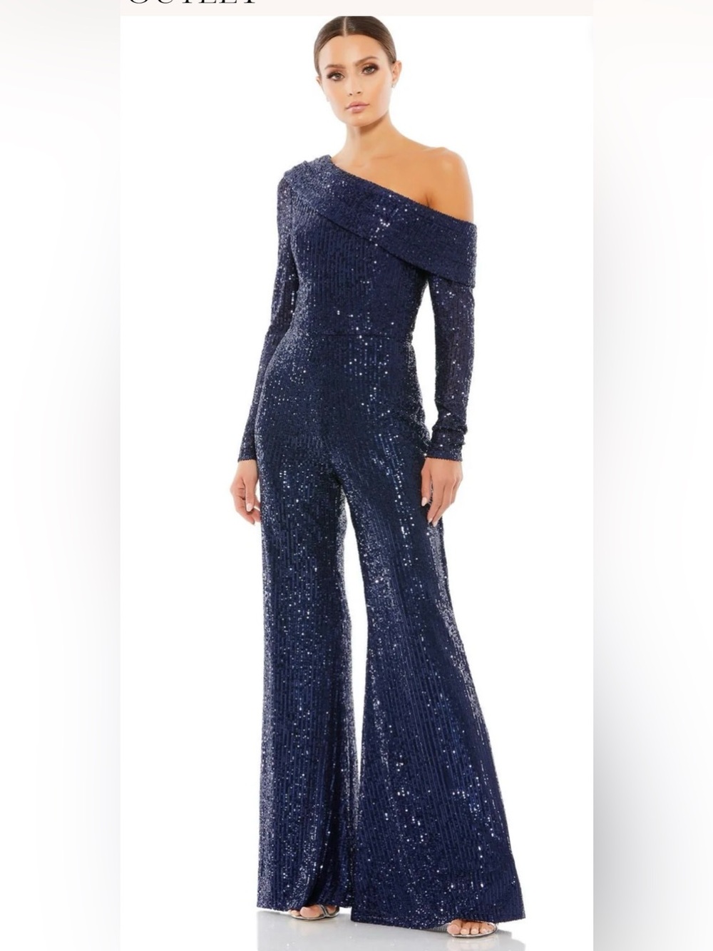 Mac duggal 26596 - Formal One Shoulder Jumpsuit One Shoulder Detail size 12